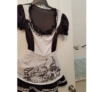 Sexy Dark Alice in Wonderland Halloween Costume